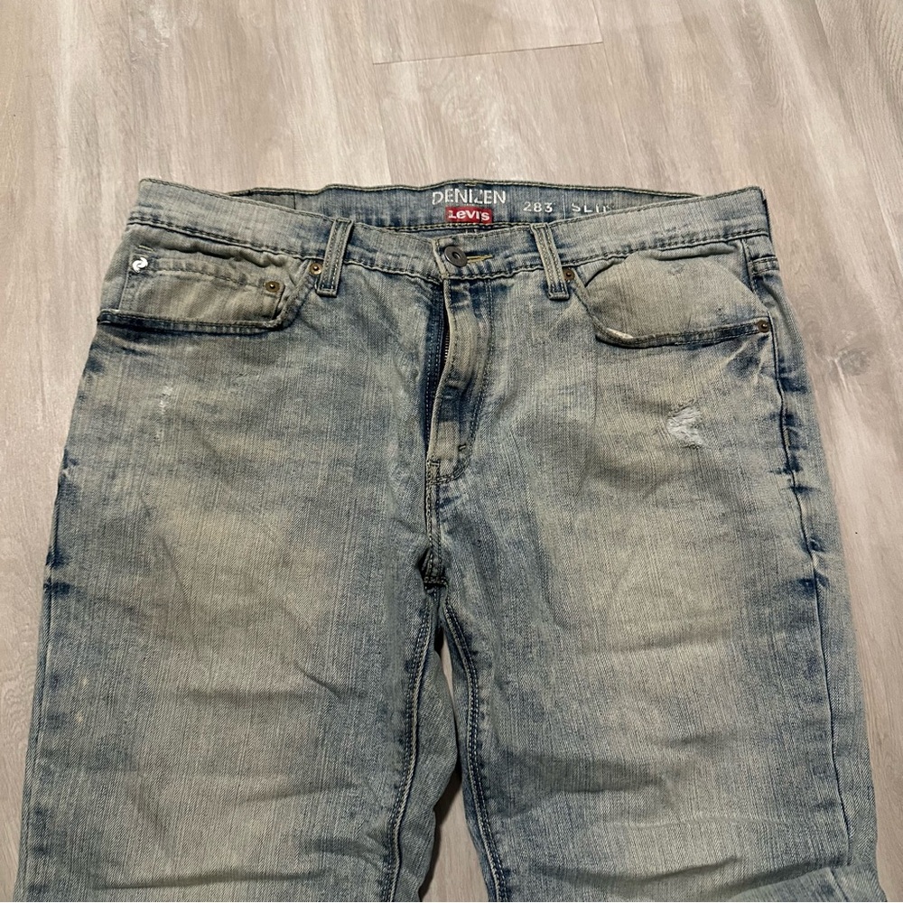 Levi’s Denizen Light Wash Men’s Jeans Sz 36x32 - Picture 4 of 8